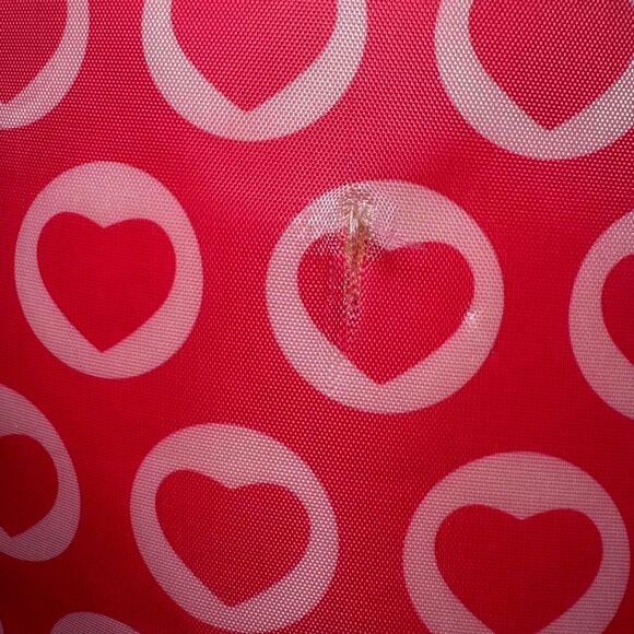 Our Generation 18” Doll Carrier Sleeping Bag Heart Print Pink Backpack - Picture 3 of 8